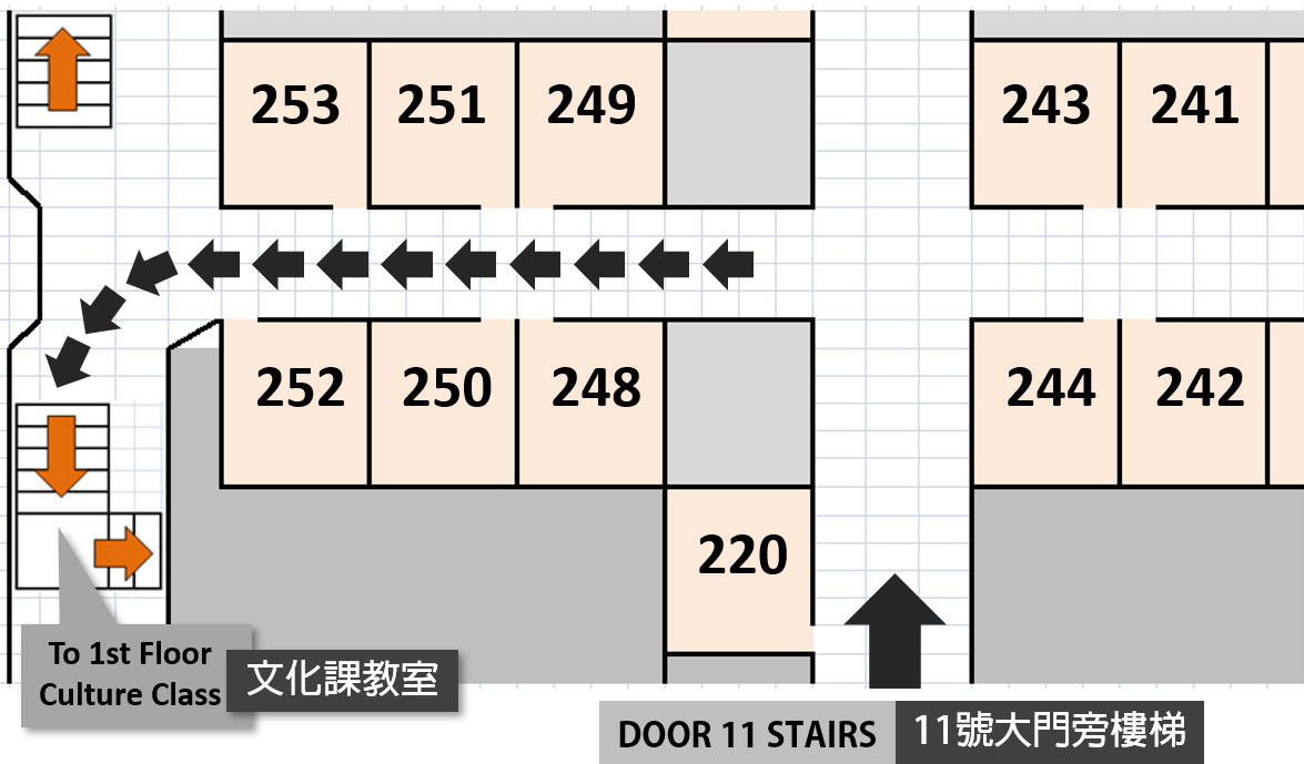 culture classrooms at 1F Multipurpose Room